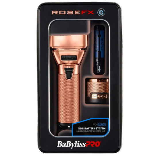 FX One Rosefx All Metal Interchangeable Battery Double Foil Shaver by BabylissPro