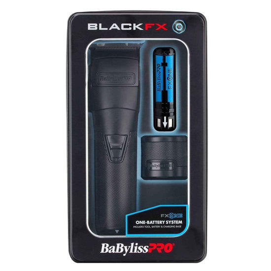 Babylisspro BlackFx Fxone all-metal interchangeable battery clipper in retail box