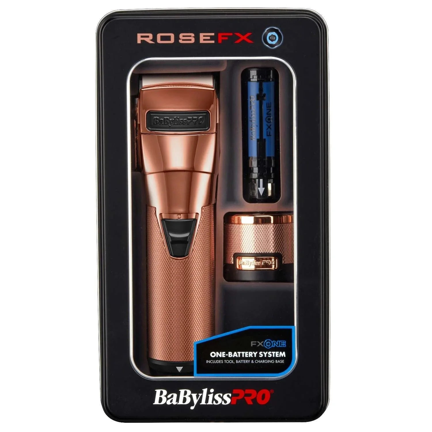 FX One Rosefx All Metal Interchangeable Battery Clipper by BabylissPro