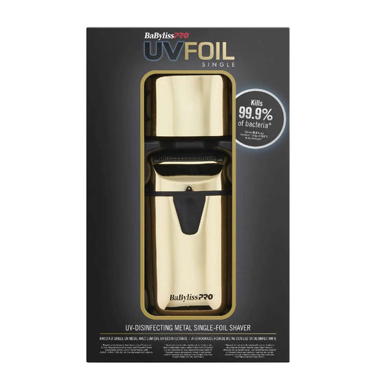 BaBylissPRO UV Foil Single Shaver Gold Professional