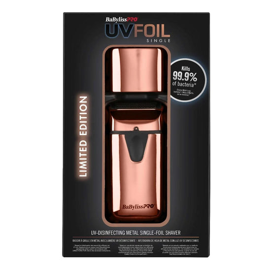 Babyliss Uvfoil Uv Single Foil Shaver Rose Gold by BabylissPro
