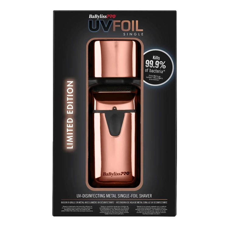 Babyliss Uvfoil Uv Single Foil Shaver Rose Gold by BabylissPro