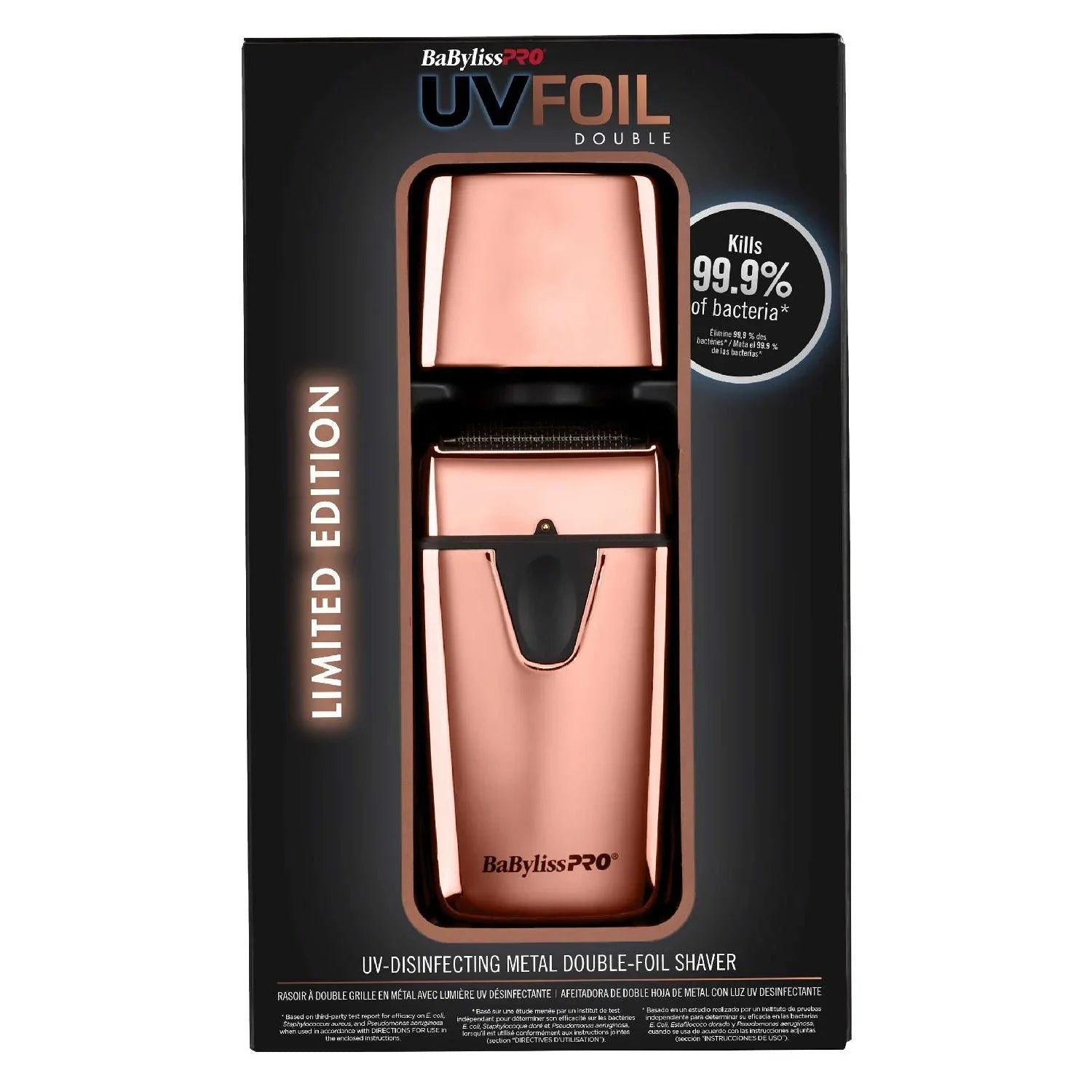 Babyliss Uvfoil Uv Double Foil Shaver Rose Gold by BabylissPro