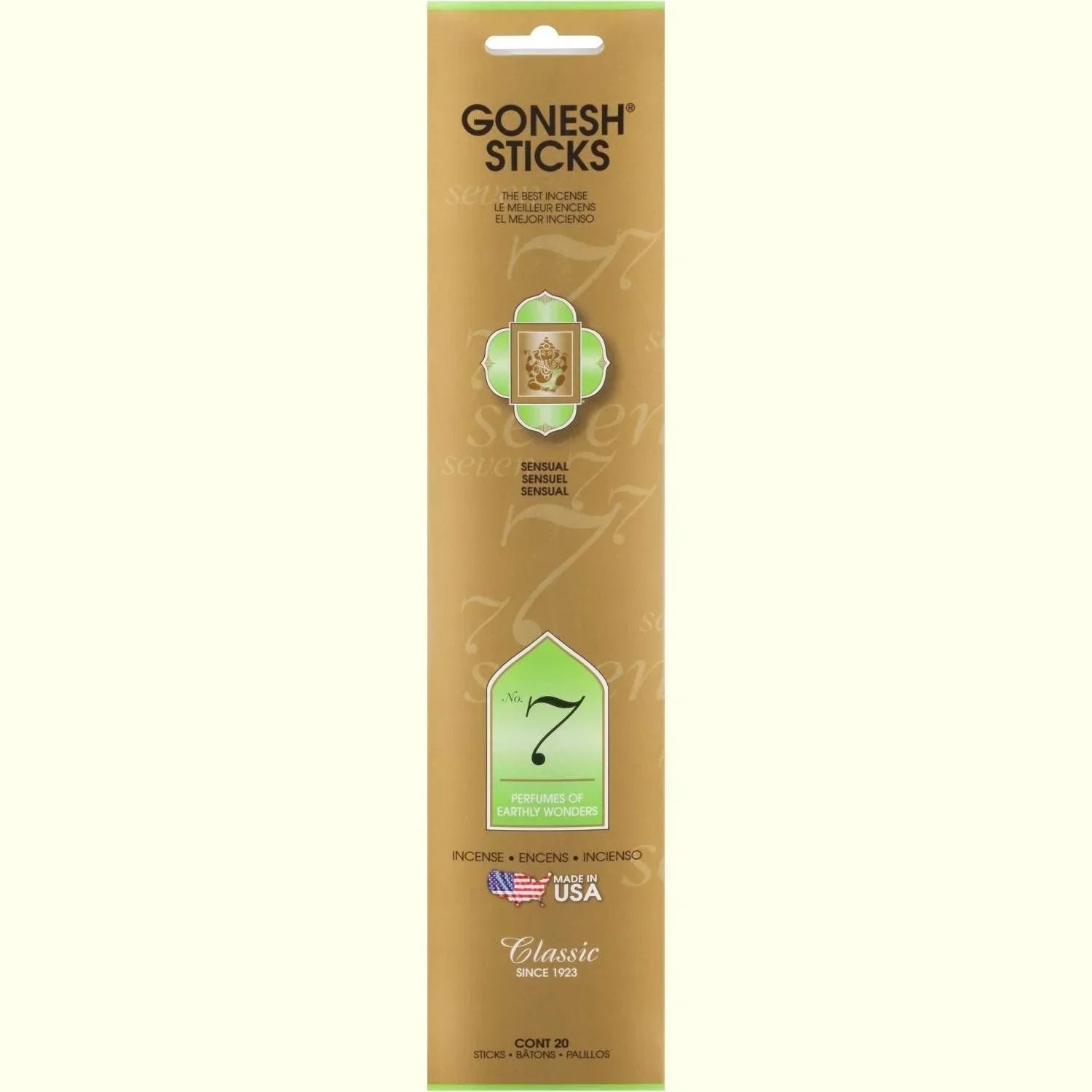 Gonesh Stick Classic 7 Earthly Wonders 20 Piece by Gonesh