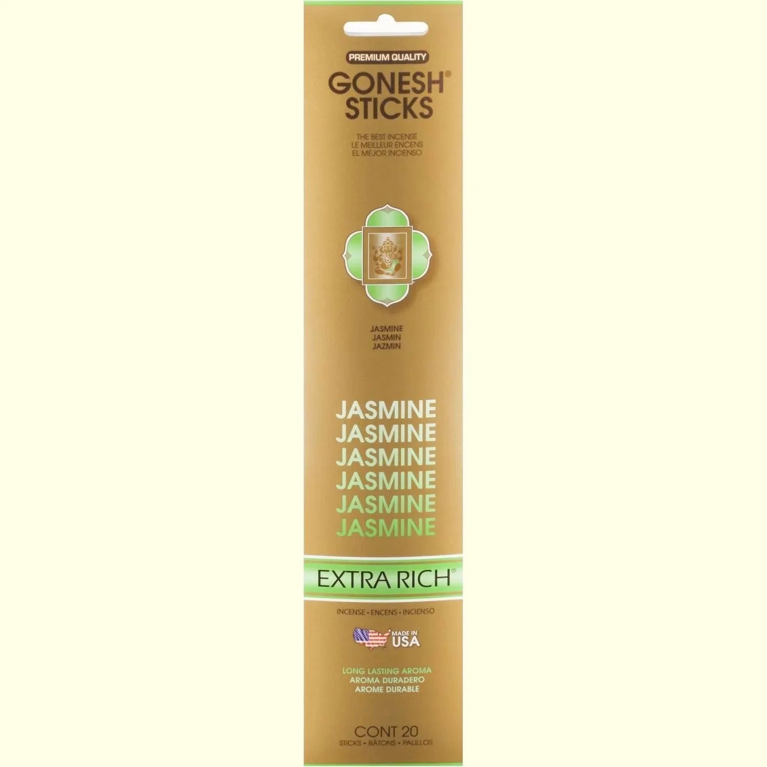 Gonesh Stick Extra Rich Jasmine 20 Piece by Gonesh