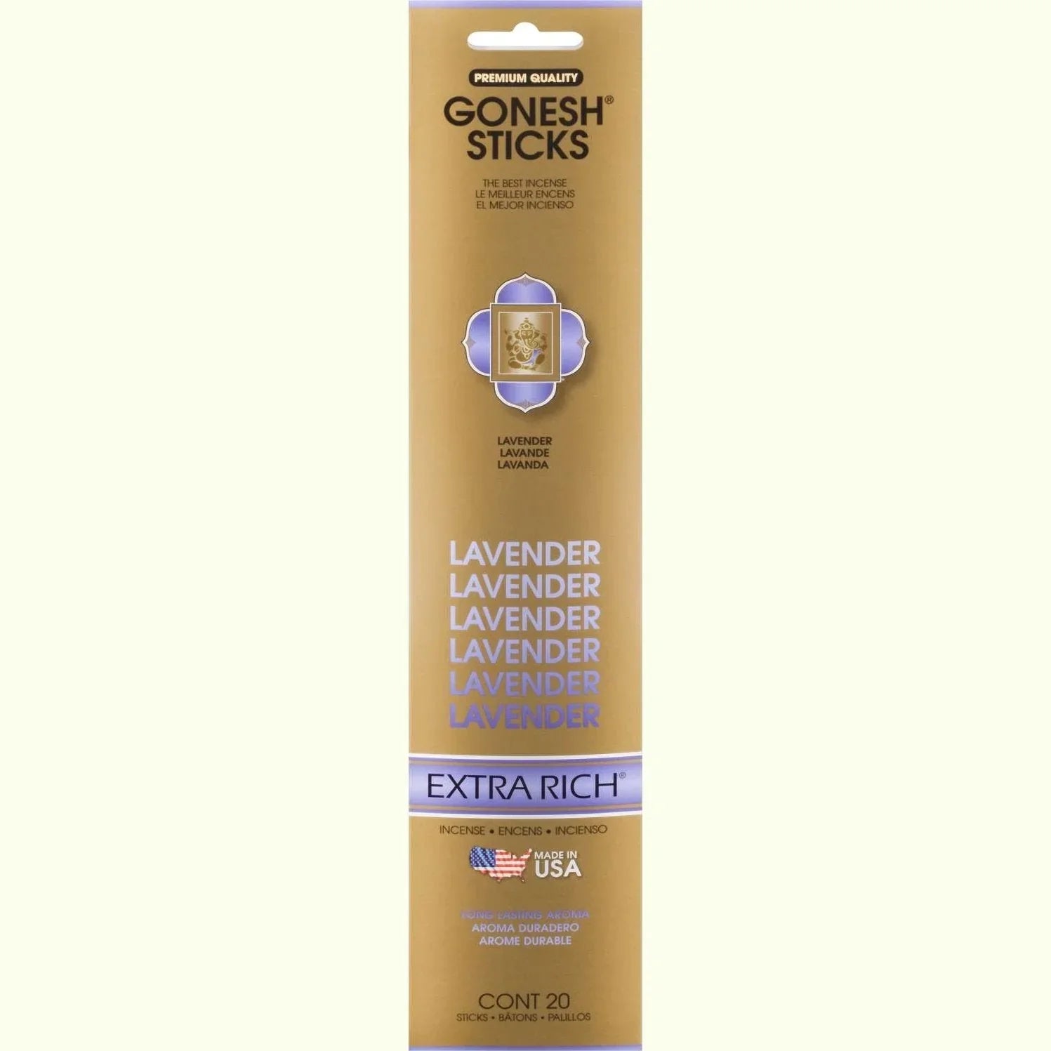 Gonesh Stick Extra Rich Lavender 20 Piece by Gonesh