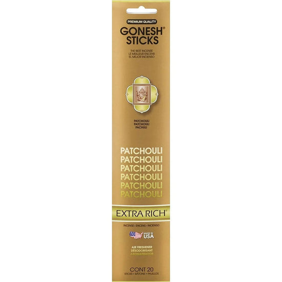 Gonesh Stick Extra Rich Patchouli 20 Piece by Gonesh