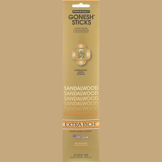 Gonesh Stick Extra Rich Sandalwood 20 Piece by Gonesh