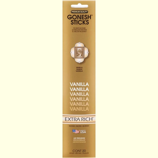 Gonesh Stick Extra Rich Vanilla 20 Piece by Gonesh