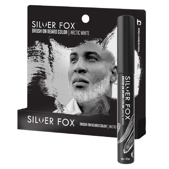 Silver Fox Brush On Beard Color Arctic White For Men