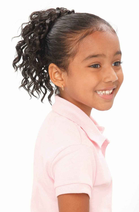 SYNTHETIC PONY TAIL DRAW STRING FOR KIDS JS1209 KIDS DRAW STRING SPIRAL-
