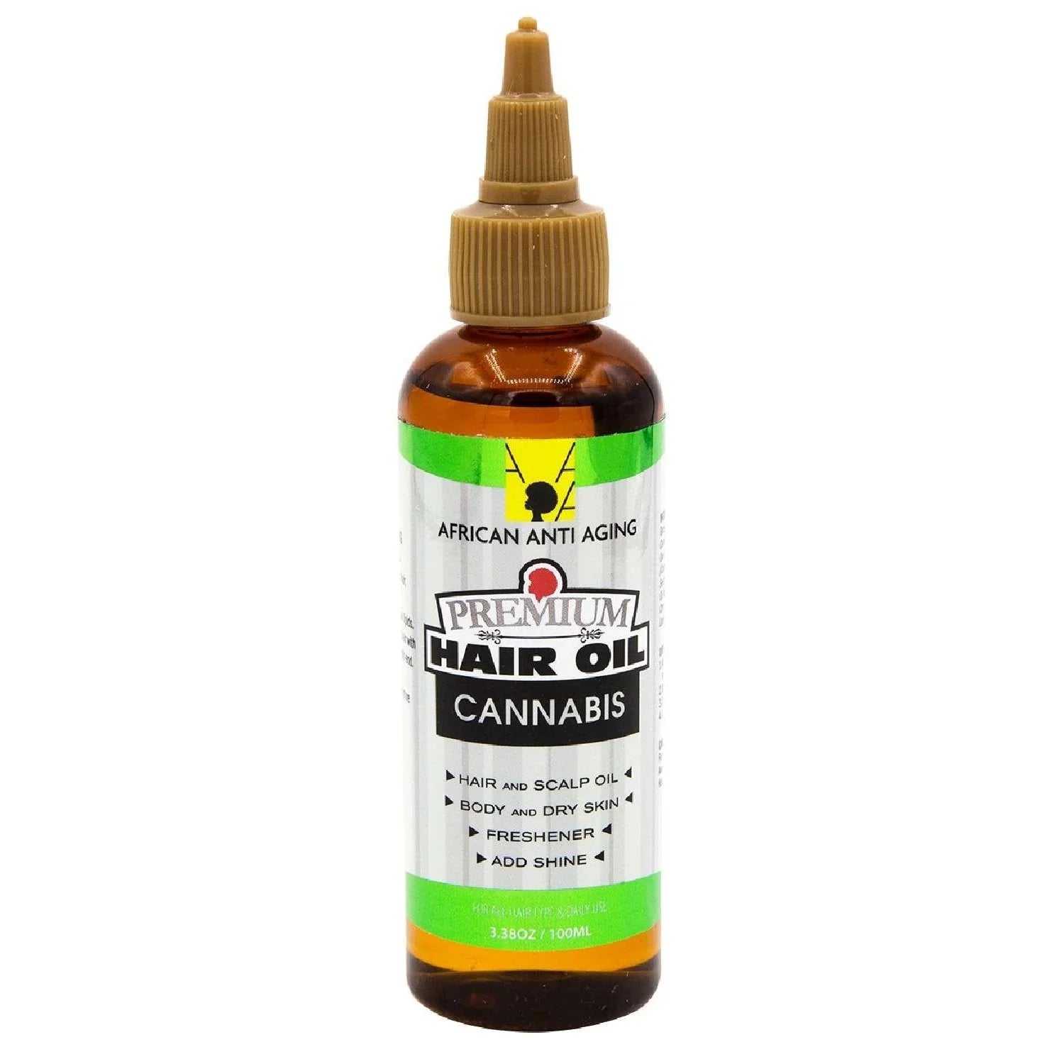 African Anti Aging Premium Hair Oil Cannabis 3.38 Oz by African Aging Agent