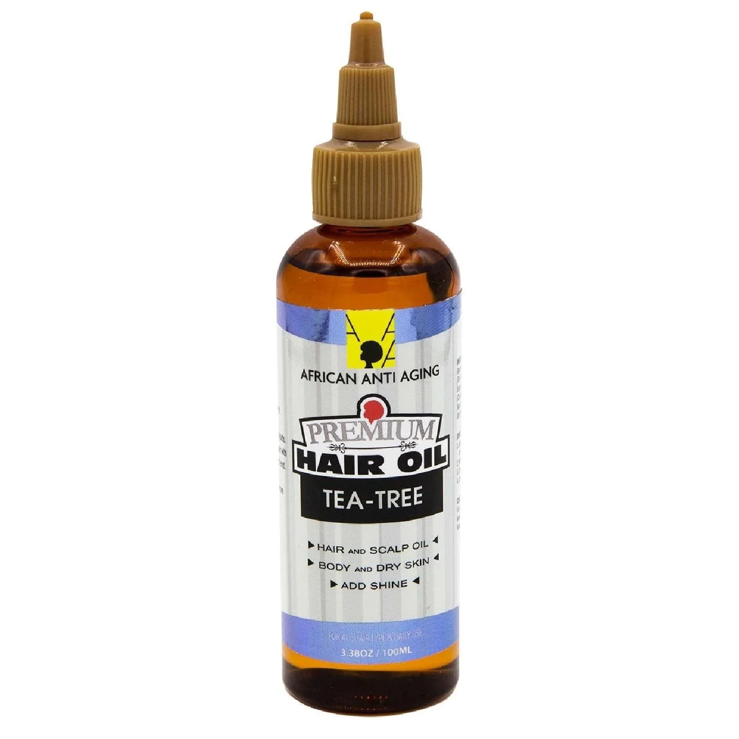 African Anti Aging Premium Hair Oil T-Tree 3.38 Oz by African Aging Agent