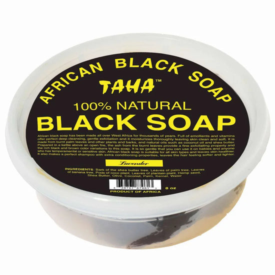 Taha Black Soap Lavender Tub 8 Oz by Taha