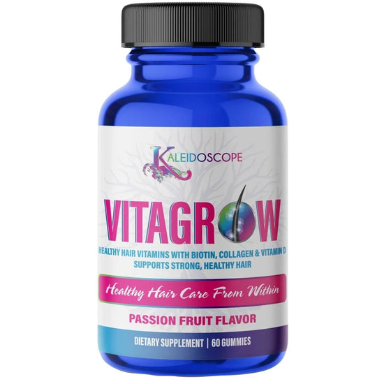 Kaleidoscope Vitagrow Healthy Hair Vitamins With Biotin 60 Count by Kaleidoscope