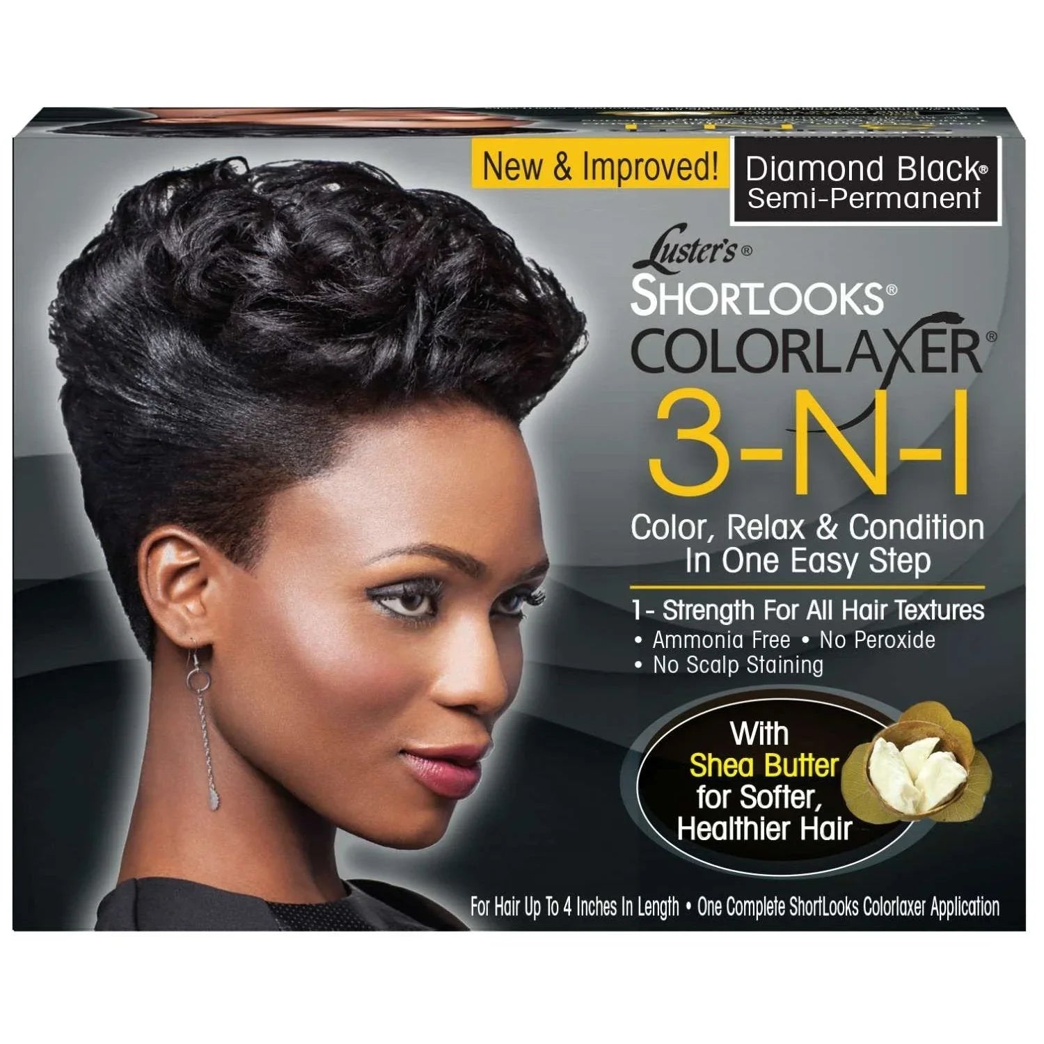 Pink Short Looks Color Relaxer 3 In 1 Black by Pink Short Looks