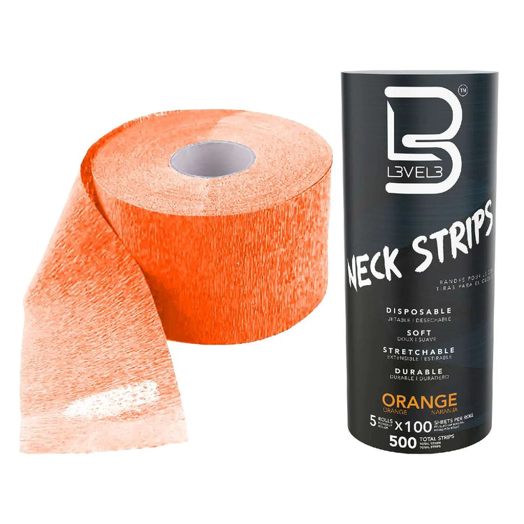 L3Vel3 5 Rolls Neck Paper Orange 100 Piece by L3VEL 3