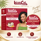 Leisure Curl coconut oil permanent cold wave curly system kit with product steps graphic