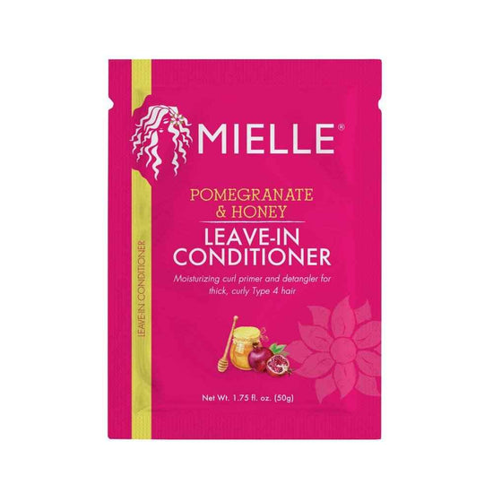 Mielle Pomegranate & Honey leave-in conditioner pouch, pink