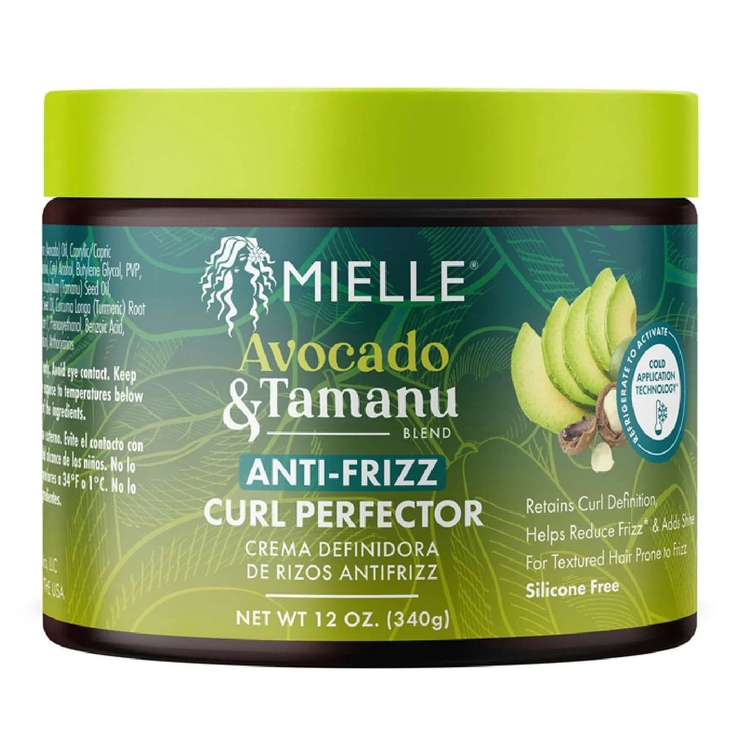 Mielle Avocado Tamanu Anti-Frizz Curl Perfector 12.0 Oz by Mielle