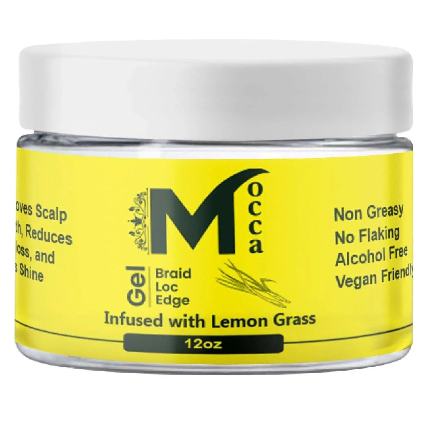 Mocca Healthy Braiding Loc And Twist Gel Lemongrass 12 Oz by MOCCA