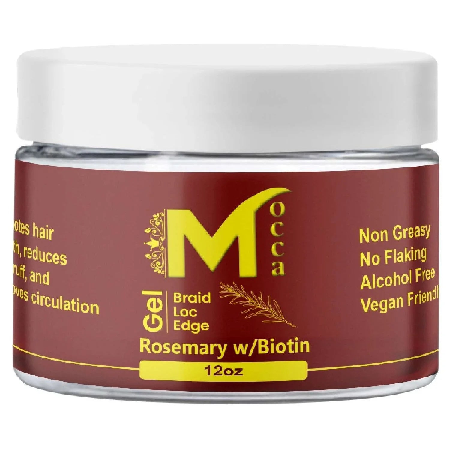 Mocca Healthy Braiding Loc And Twist Gel Rosemary 12 Oz by MOCCA
