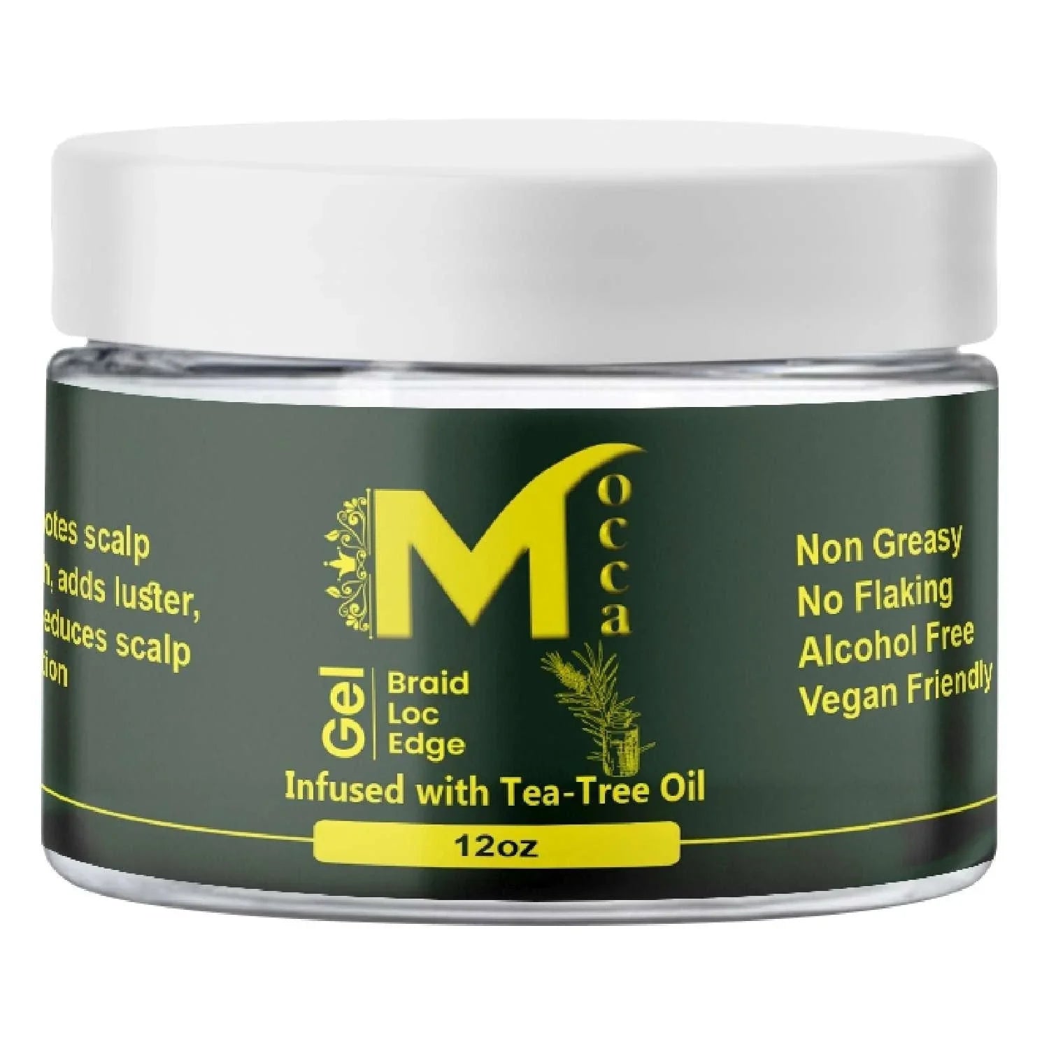 Mocca Healthy Braiding Loc And Twist Gel Tea Tree 12 Oz by MOCCA