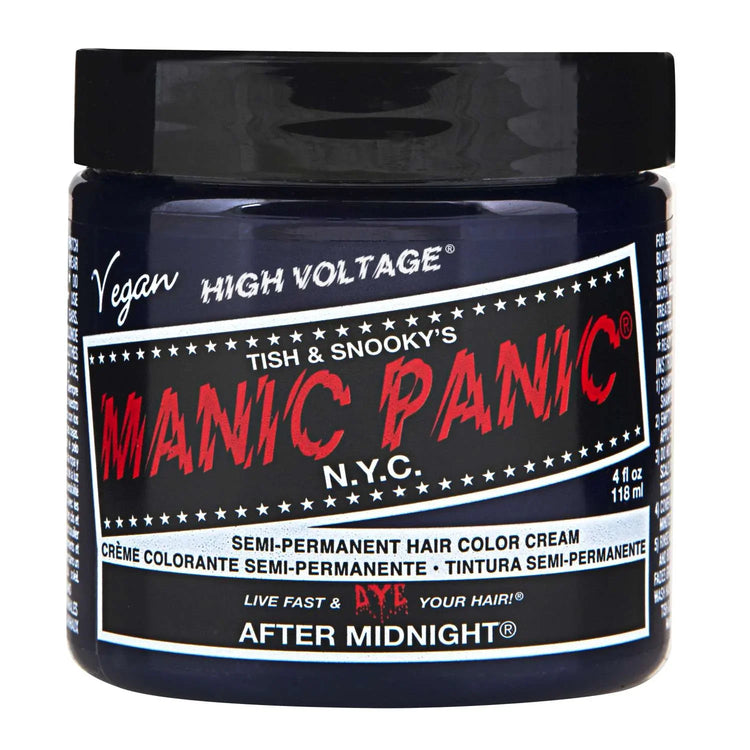 Manic Panic Semi Permanent Cream Hair Color - After Midnight 4 Oz by Manic Panic