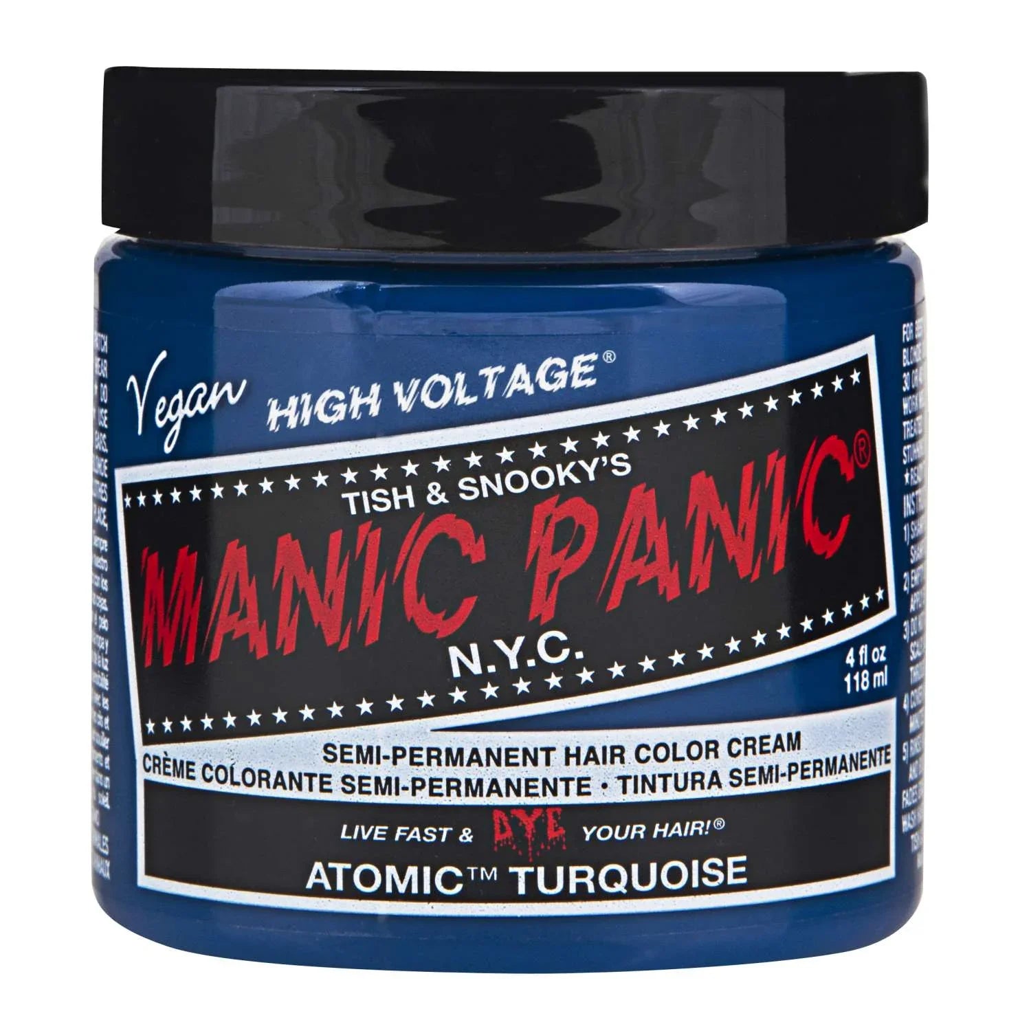 Manic Panic Semi Permanent Cream Hair Color - Atomic Turquoise 4 Oz by Manic Panic