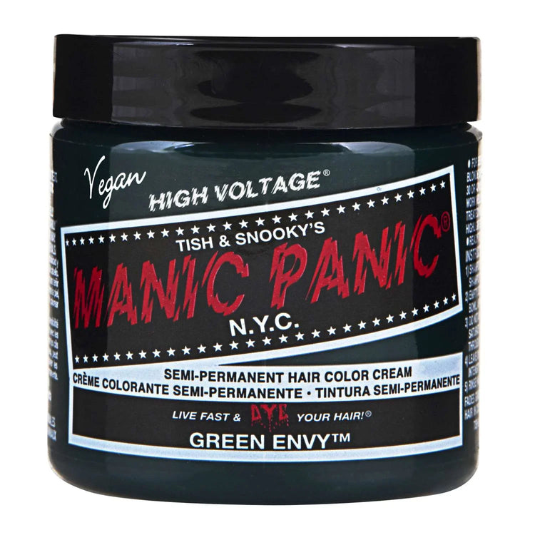 Manic Panic Semi Permanent Cream Hair Color - Green Envy 4 Oz by Manic Panic