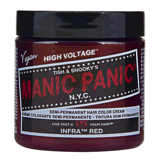 Manic Panic Semi Permanent Cream Hair Color - Infra Red 4 Oz by Manic Panic