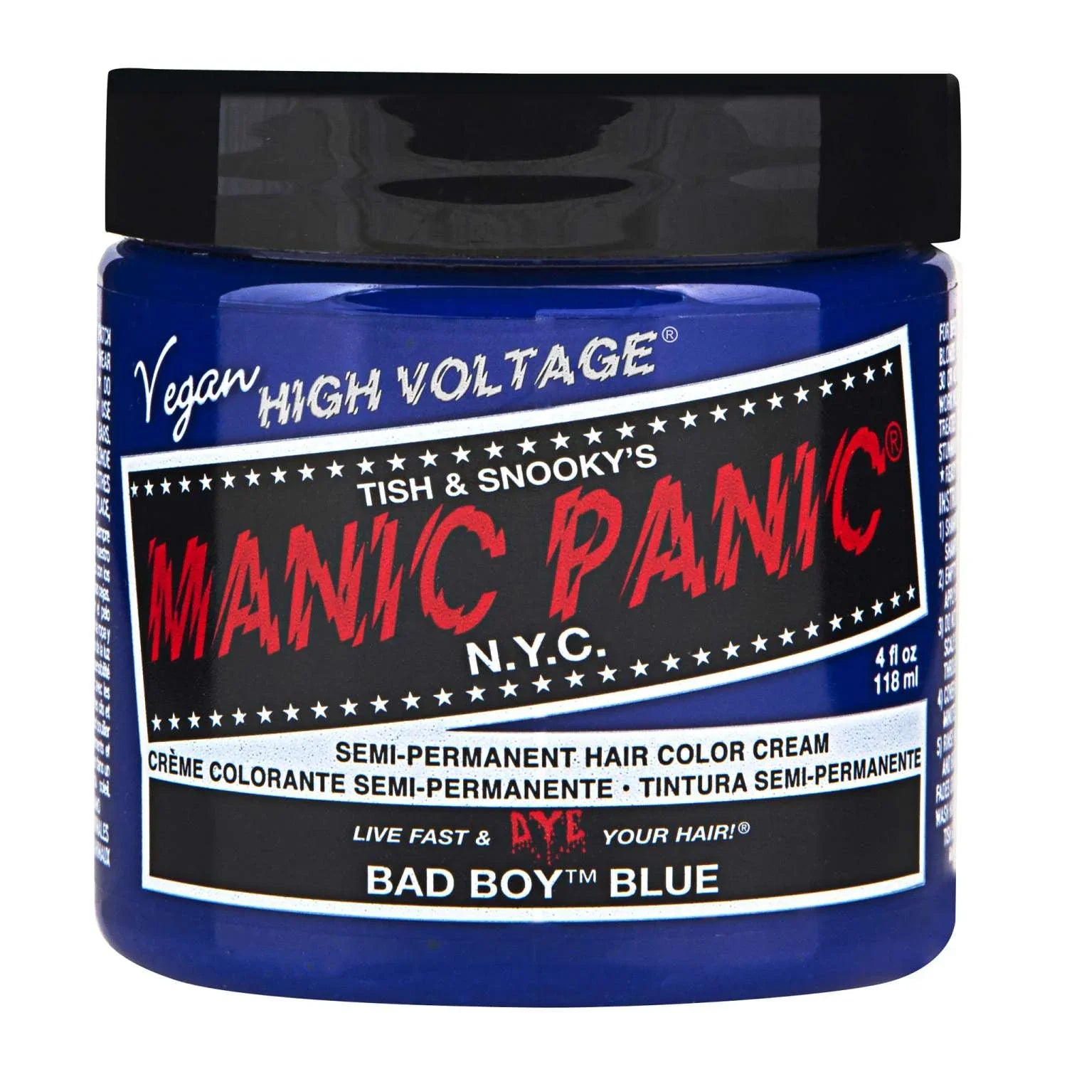 Manic Panic Semi Permanent Cream Hair Color - Bad Boy Blue 4 Oz by Manic Panic