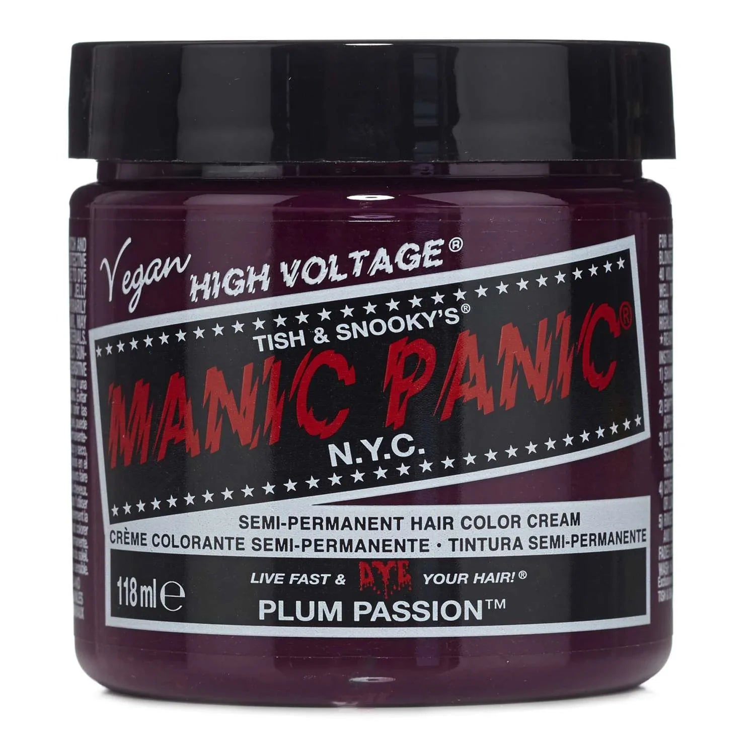 Manic Panic Semi Permanent Cream Hair Color - Plum Passion 4 Oz by Manic Panic