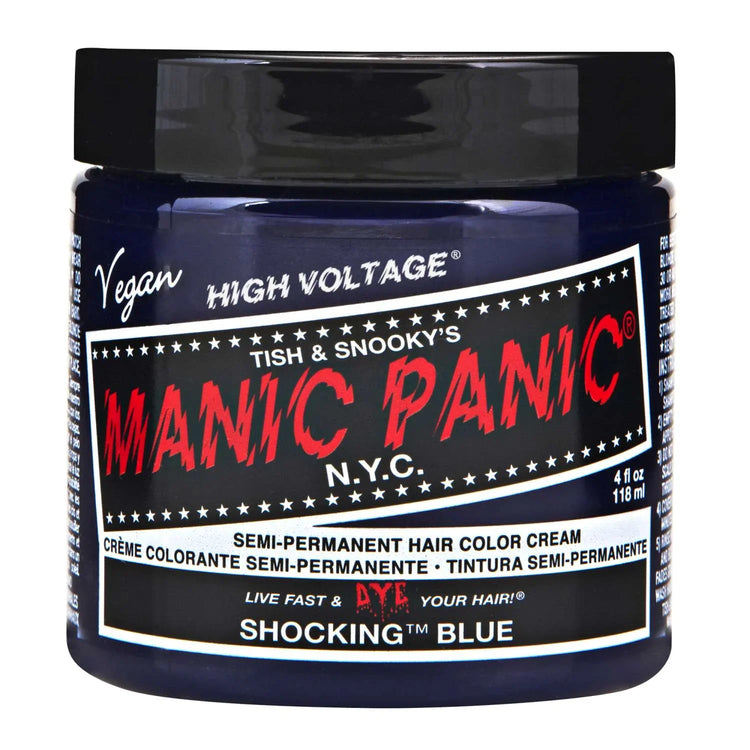 Manic Panic Semi Permanent Cream Hair Color - Shocking Blue 4 Oz by Manic Panic
