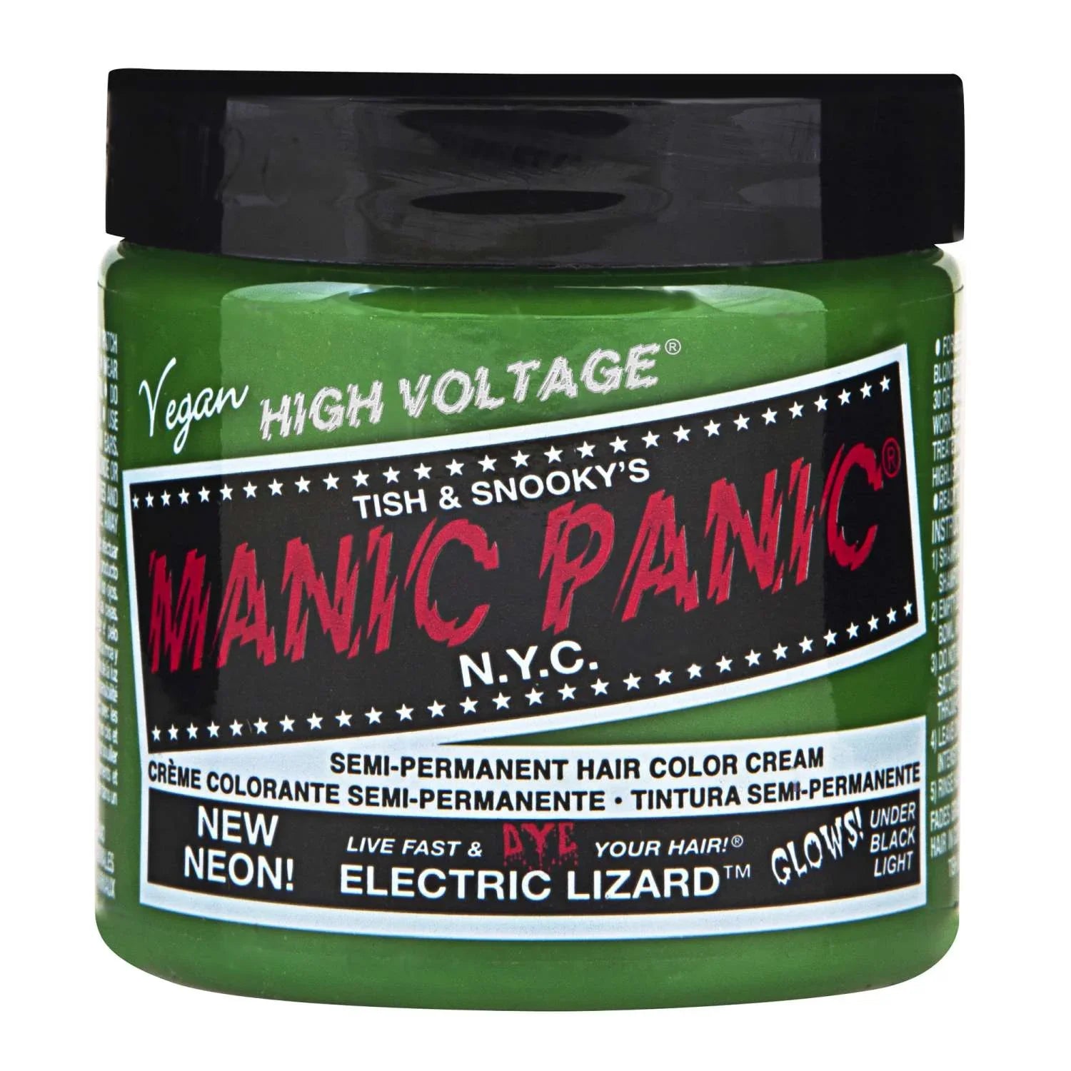 Manic Panic Semi Permanent Cream Hair Color - Electric Lizard 4 Oz by Manic Panic