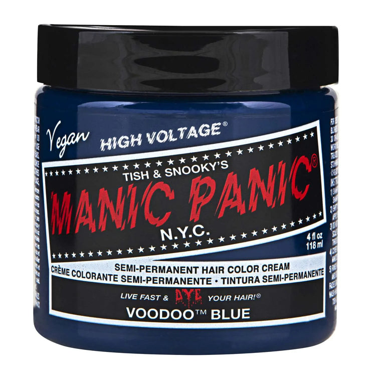 Manic Panic Semi Permanent Cream Hair Color - Voodoo Blue 4 Oz by Manic Panic