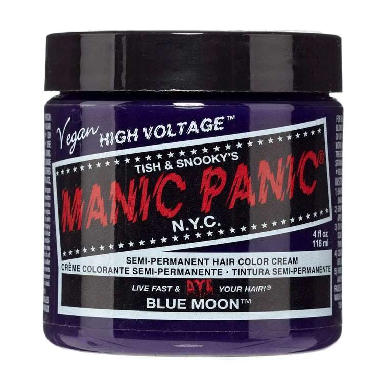 Manic Panic Semi Permanent Cream Hair Color - Blue Moon 4 Oz by Manic Panic