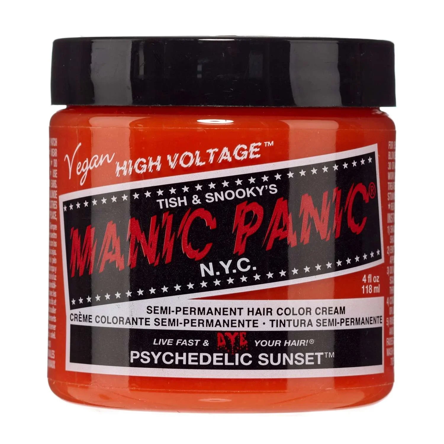 Manic Panic Semi Permanent Cream Hair Color - Psychedelic Sun 4 Oz by Manic Panic