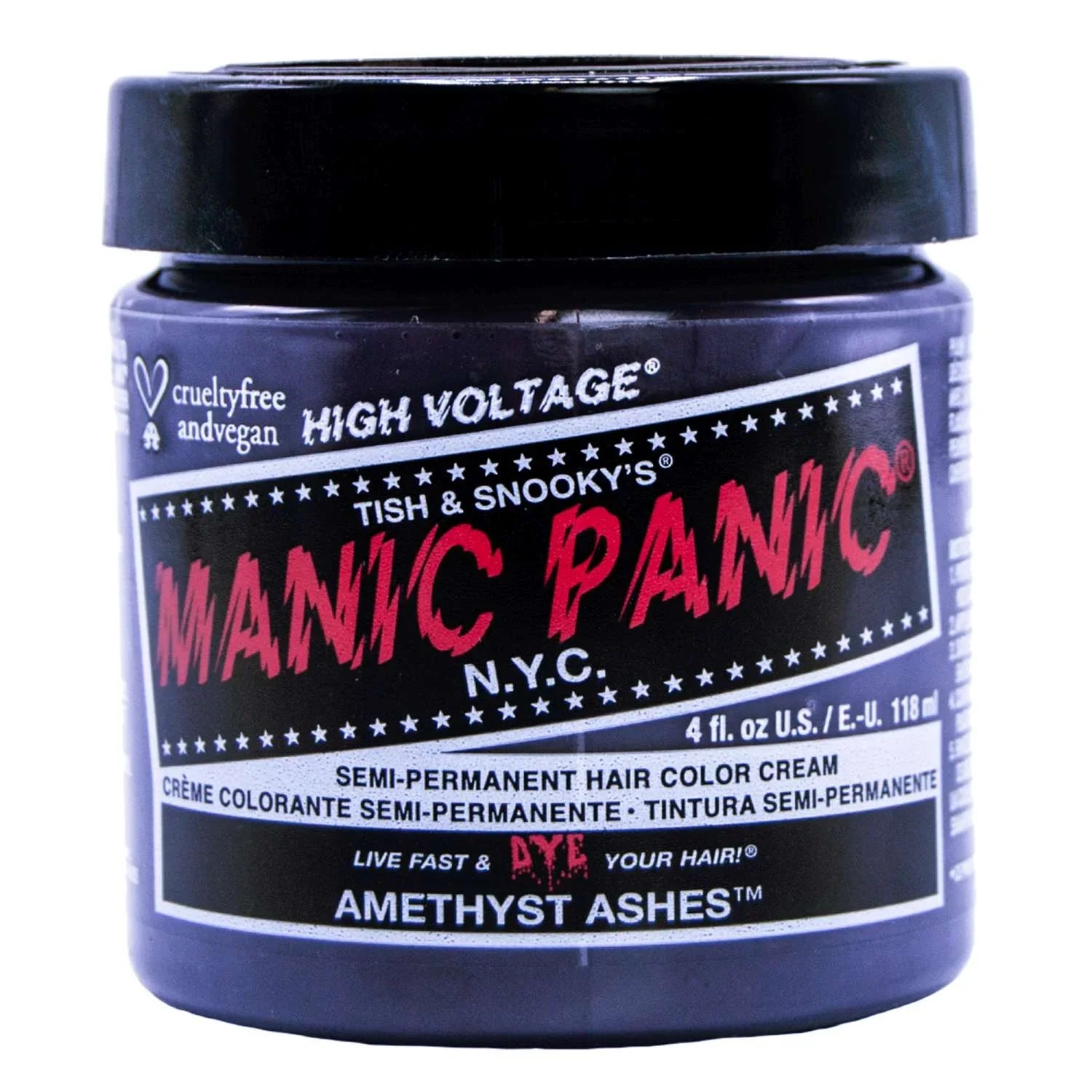 Manic Panic Hair Color Jar Amethyst Ashes 4Oz by Manic Panic