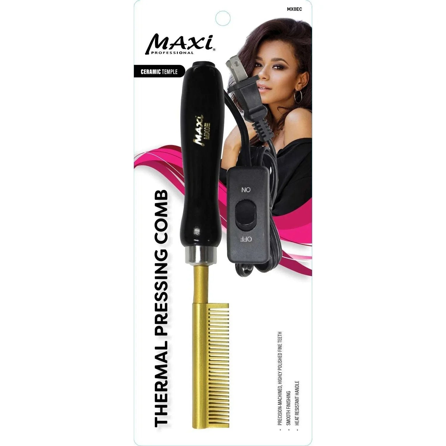 Maxi Hair Tool Pressing Comb Electronic Ceramic by Maxi