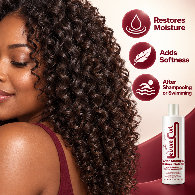 White Leisure Curl bottle, red label for after shampooing or swimming