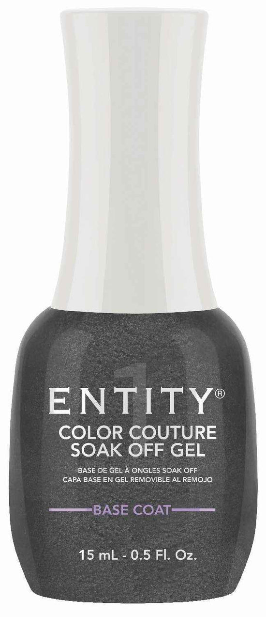 EOCC soak-off base coat nail gel, dark bottle with label and 15 mL size