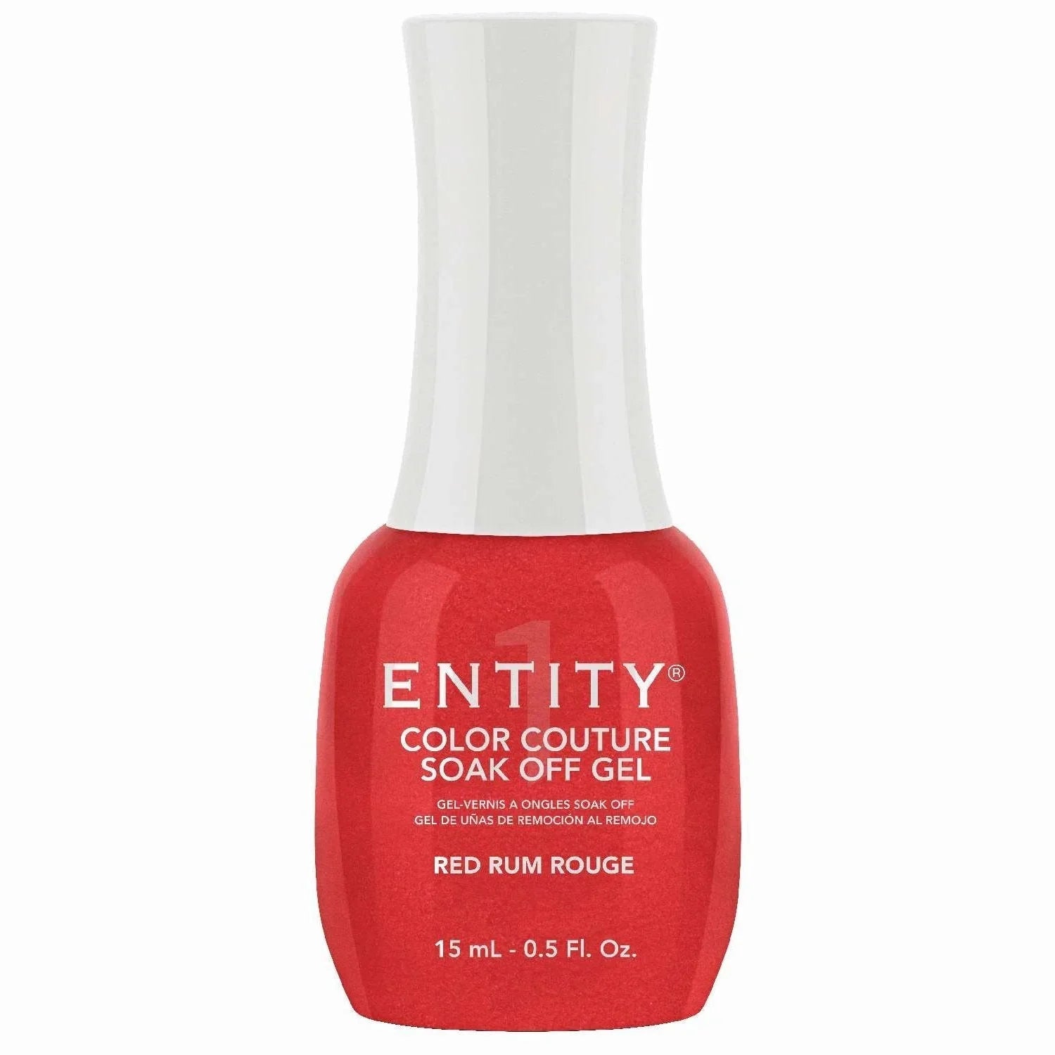 Entity Color Couture Soak Off Gel Red Rum Rouge 0.5 Fl Oz by ENTITY