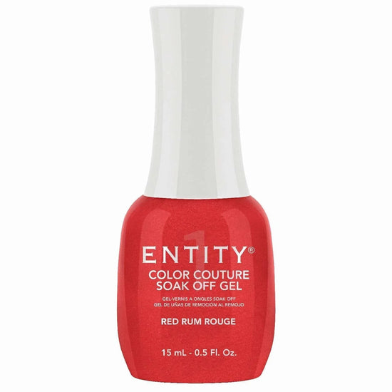 Entity Color Couture Soak Off Gel Red Rum Rouge 0.5 Fl Oz by ENTITY