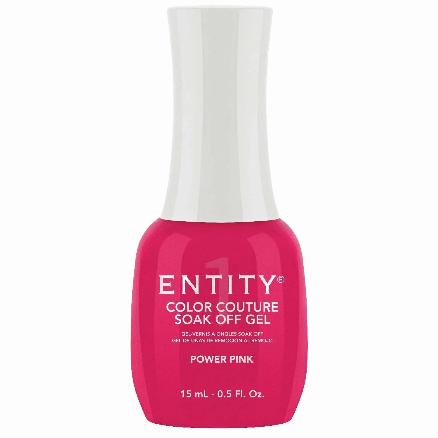 Entity Color Couture Soak Off Gel Power Pink 0.5 Fl Oz by ENTITY