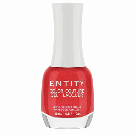 Entity Color Couture Gel Lacquer Beauty Icon 696 Red Rum Rouge 0.5 Fl Oz