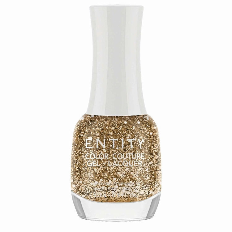 Entity Color Couture Gel Lacquer Beauty Icon 869 Drops Of Gold 0.5 Fl Oz by ENTITY