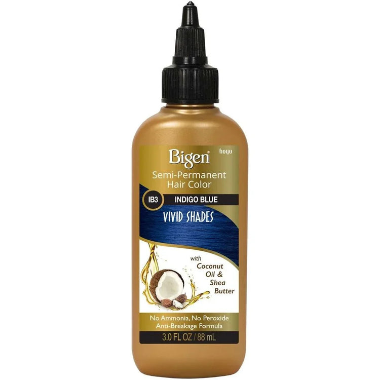 Bigen Semi-Permaneant Vivid Hair Color Indigo Blue 3 Oz by Bigen