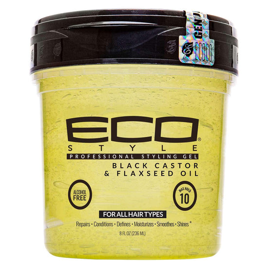 Eco Styler Styling Gel Black Castor Flaxseed Oil 8 Oz by Eco Styler