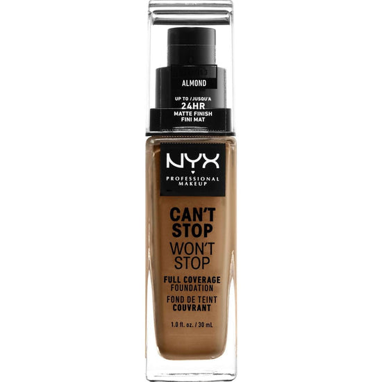 NYX Cant Stop Wont Stop Full Coverage Foundation 15.3 - Almond 1.0 FL Oz